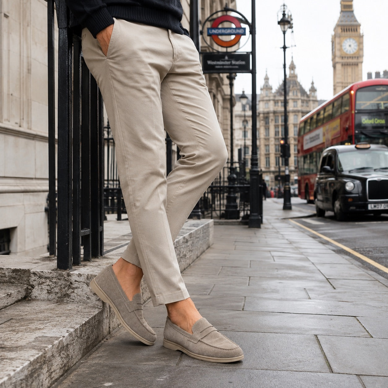 Oliver – Suede Penny Loafers