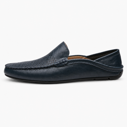 James – Perforated Leather Loafers