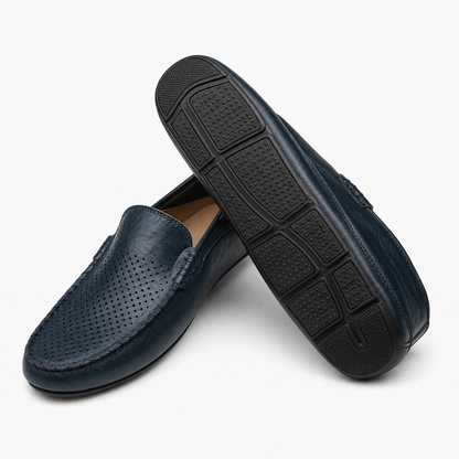 James – Perforated Leather Loafers