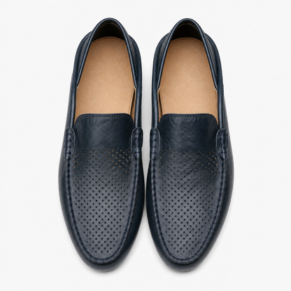 James – Perforated Leather Loafers