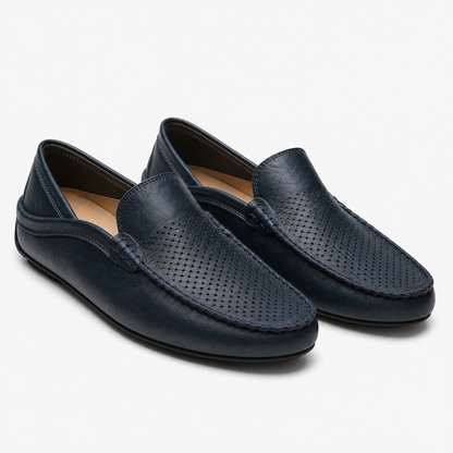 James – Perforated Leather Loafers