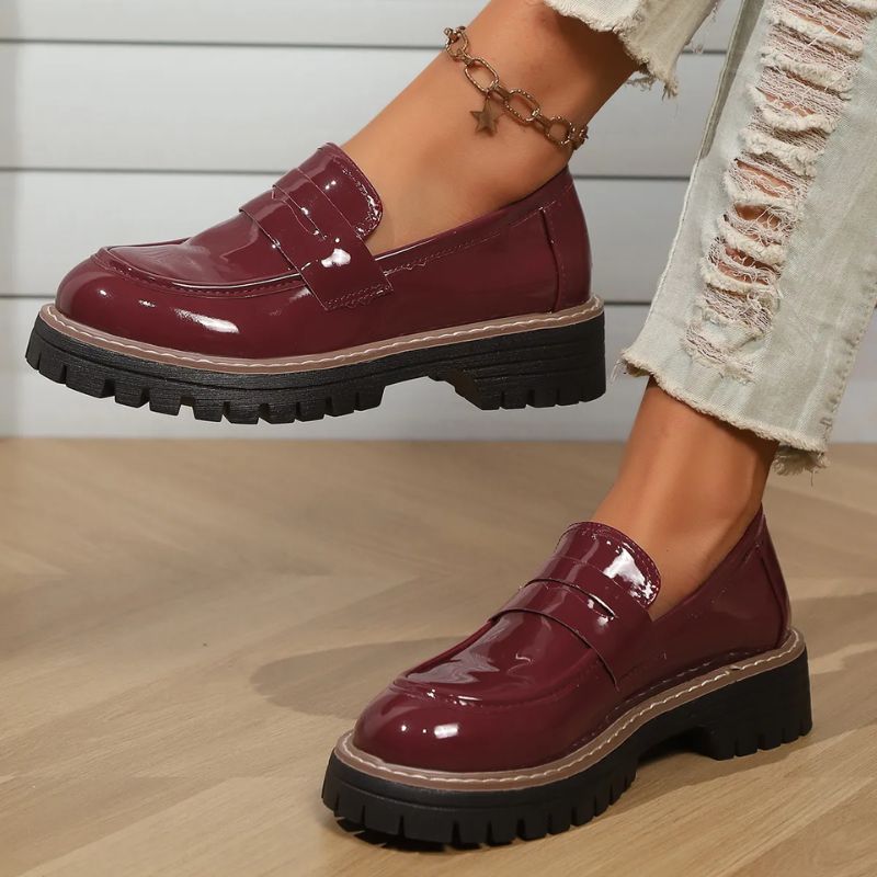 Victoria – Platform Patent Loafers