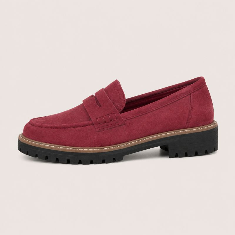 Charlotte – Chunky Suede-Look Loafers