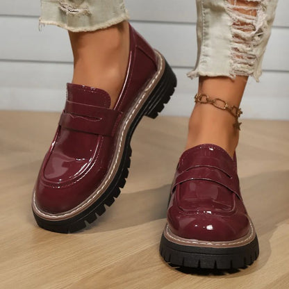 Victoria – Platform Patent Loafers