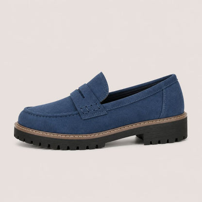 Charlotte – Chunky Suede-Look Loafers