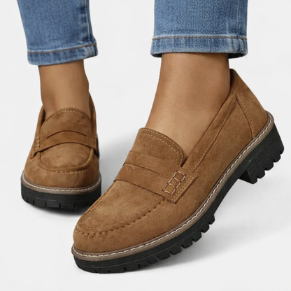 Charlotte – Chunky Suede-Look Loafers